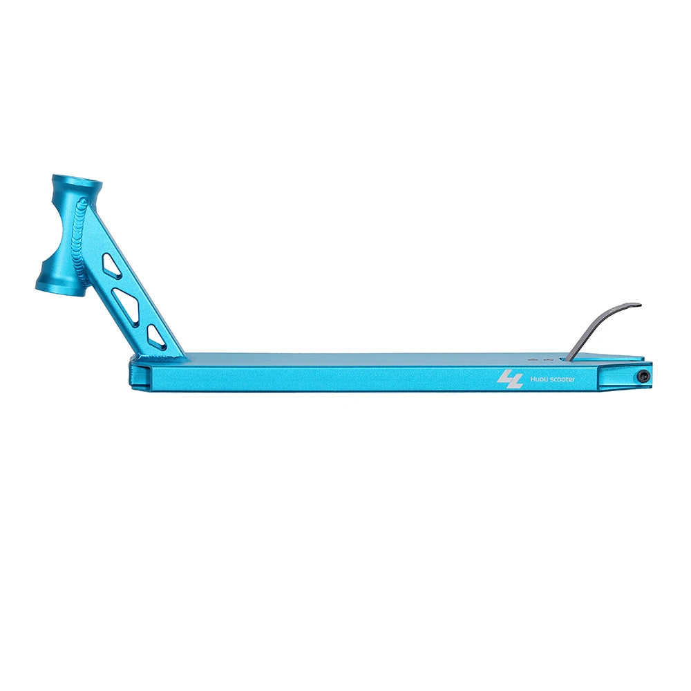 Huoli Pro Park Scooter Deck 520mm*120mm Blue Anodized TIG Welded Aluminum EN14619 Certified T4/T6 Heat Treated Durable Easy