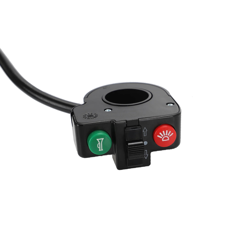 Three in One Switch Electric Scooter Electric Car Headlight Horn Two Function Waterproof Type Small Two Switch Scooter Parts