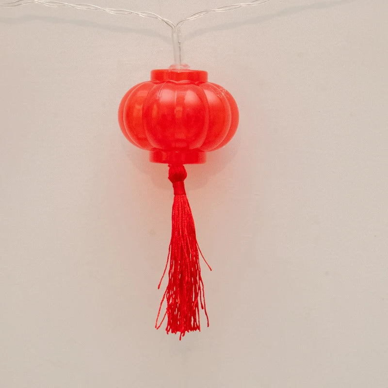 2022 Chinese New Year Lantern Decoration For Home 10LED Red Lantern Spring Festival Holiday Supplies Lamp Layout Lights Festive
