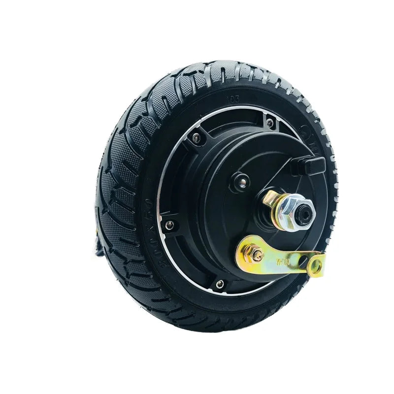 24V/36V/48V 350W Electric Scooter Motor 8 Inch Solid Tire Drum Brake Brushless Commutation Hub Motor BLDC in Wheel Motor