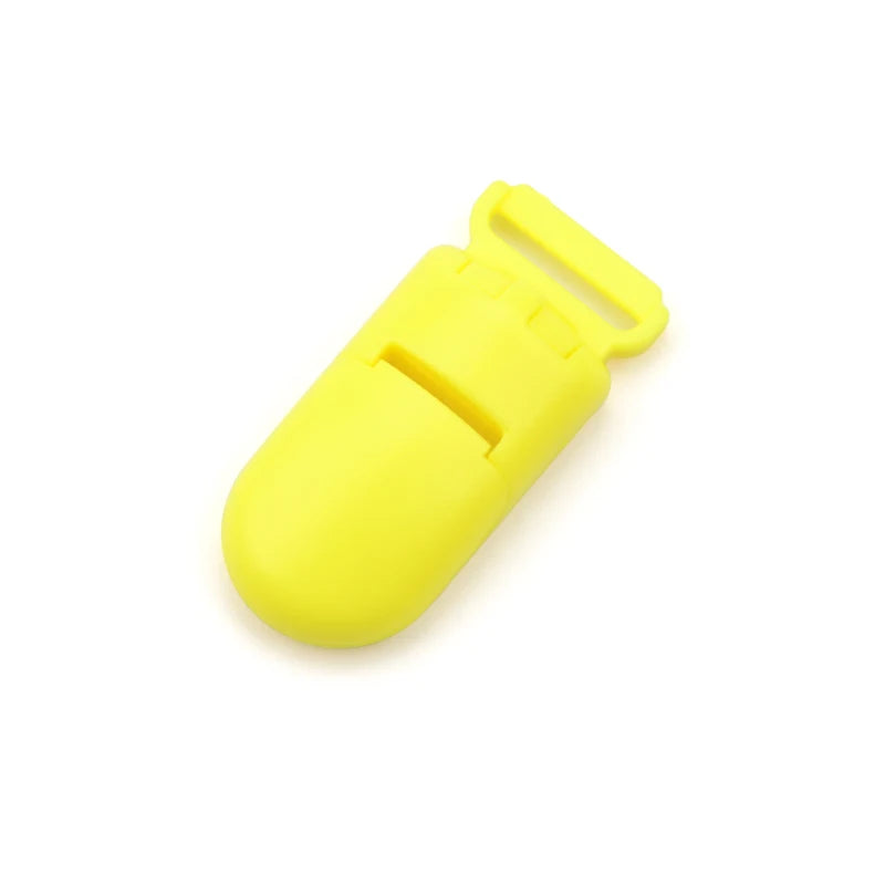 10pcs/lot Baby Nipple Plastic Clasp 20mm Colorful Silicone Beads Chain Making Accessory Feeding Tools For Infant Pacifiers Clip