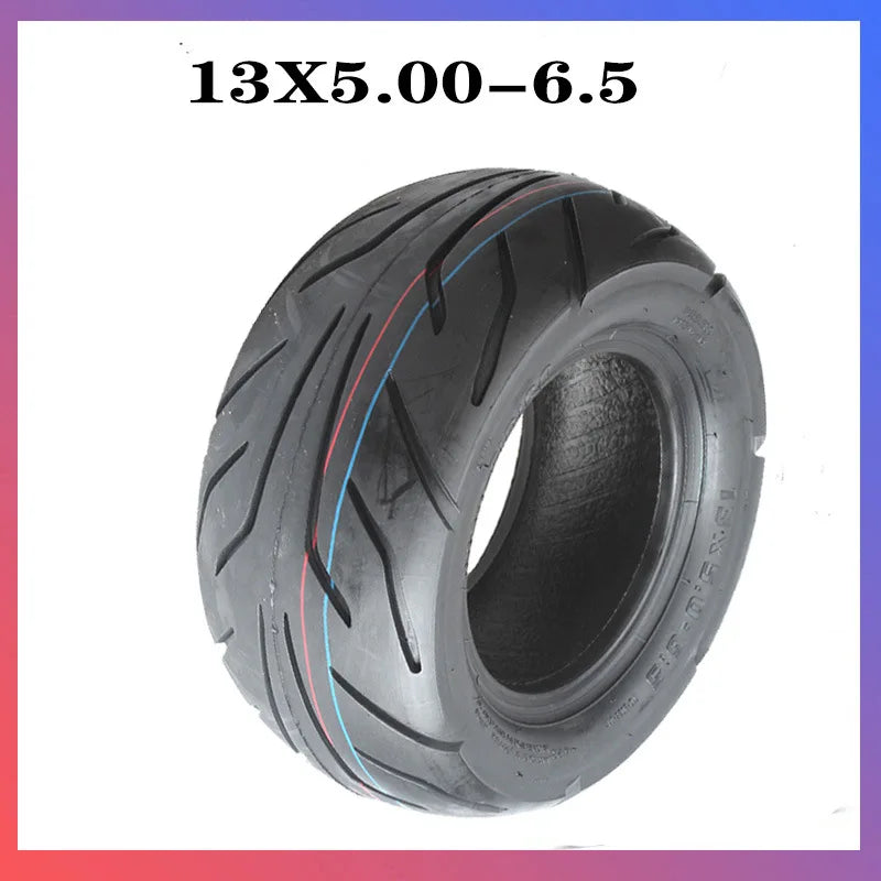 13x5.00-6.5 Lawn Mower Tubeless Tire, 13 X 5-6.5 Riding Zero Turn Lawnmower Smooth Turf Tyre, 4 P.R Mower Utility Cart Turf Tire