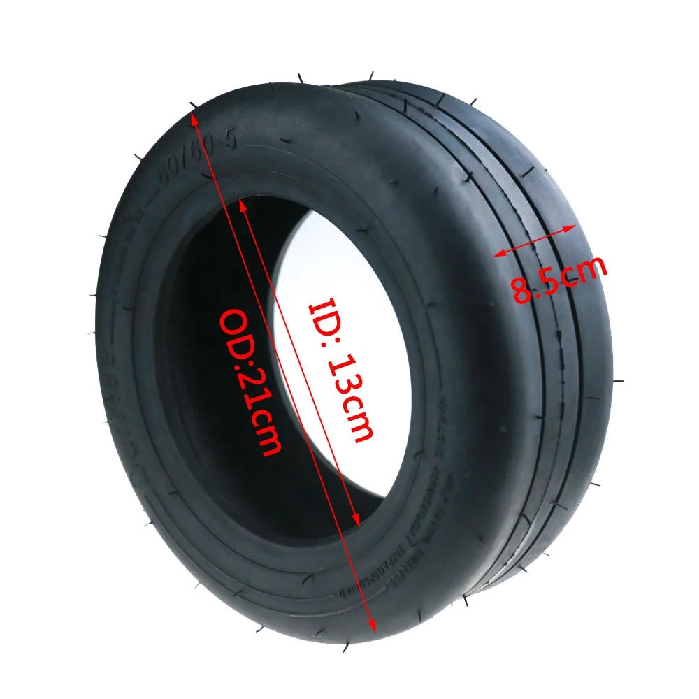 10 Inch Scooter Tyre HOTA 80/60-5 Vacuum Tyre for Electric Scooter Xiaomi Segway Ninebot Gokart Front Wheel Tubeless Tire