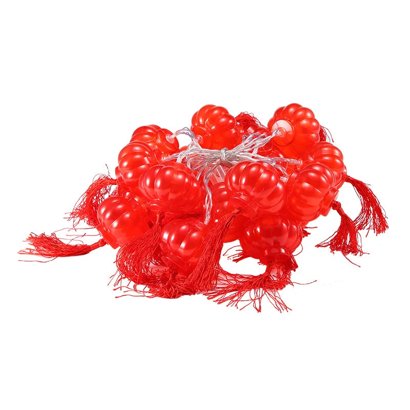 2022 Chinese New Year Lantern Decoration For Home 10LED Red Lantern Spring Festival Holiday Supplies Lamp Layout Lights Festive