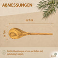 Kochlöffel aus Olivenholz (31 cm) | Massiver Holzlöffel zum Kochen & Servieren