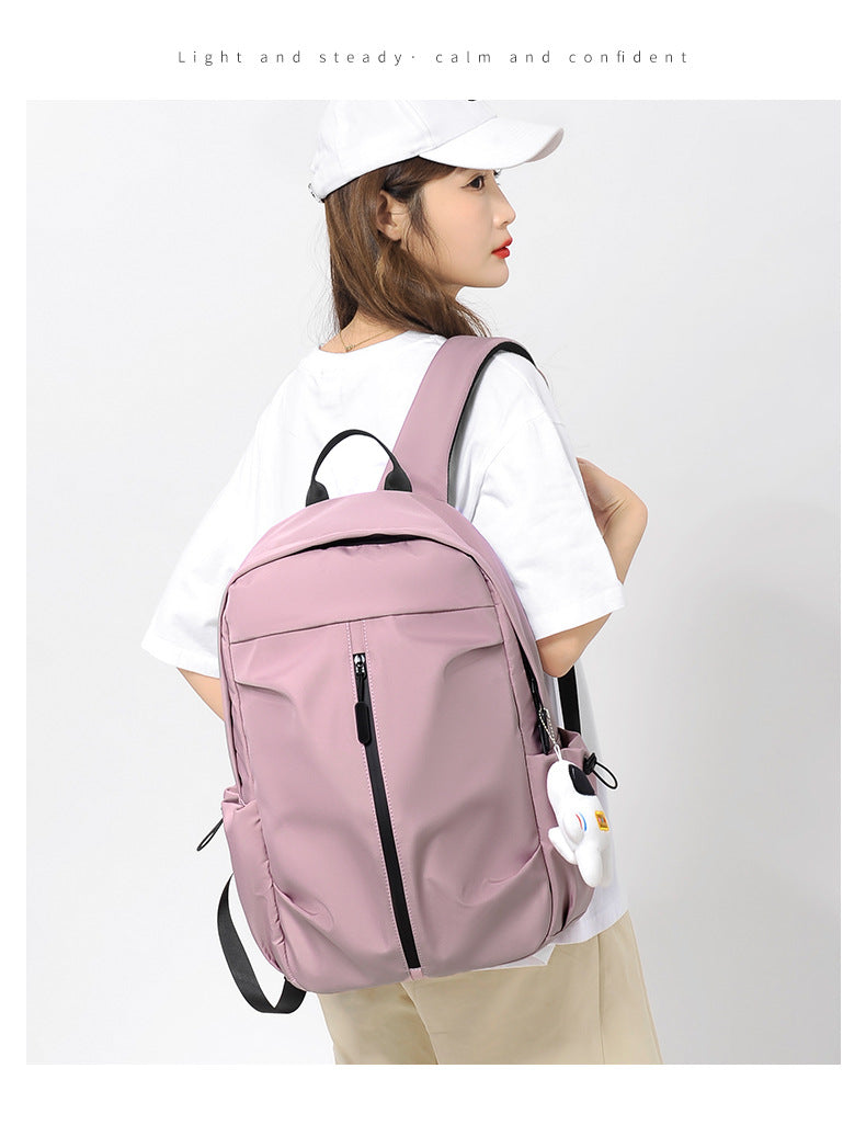 New Foreign Trade Style Simple Casual Backpack, Unisex, Lightweight Travel Backpack, Suitable for College Students, Computer Bag