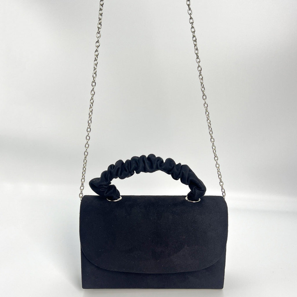 2025 Niche Cross-Border Velvet Bag, Elegant Mini Hair Tie Handbag, Elegant and Versatile One-Shoulder Cross-Body Bag