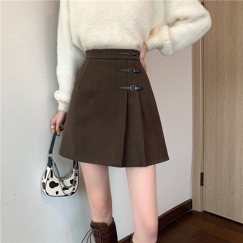 Pleated Skirt Summer Women's Asymmetrical Short Skirt Plus Size Fat Mm High Waist Hip Skirt Slimming Look Crotch-covering A-line Skirt