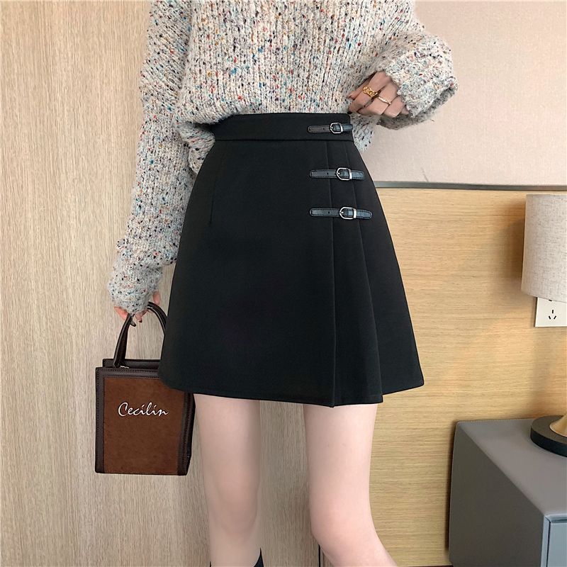 Pleated Skirt Summer Women's Asymmetrical Short Skirt Plus Size Fat Mm High Waist Hip Skirt Slimming Look Crotch-covering A-line Skirt