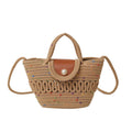 Handmade Seaside Woven Handbag, Popular Ins Style Straw Bag, Niche Satchel Vegetable Basket, Beach Tote Bag
