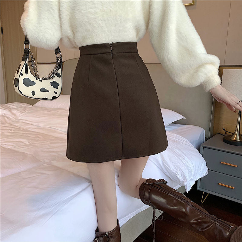 Pleated Skirt Summer Women's Asymmetrical Short Skirt Plus Size Fat Mm High Waist Hip Skirt Slimming Look Crotch-covering A-line Skirt
