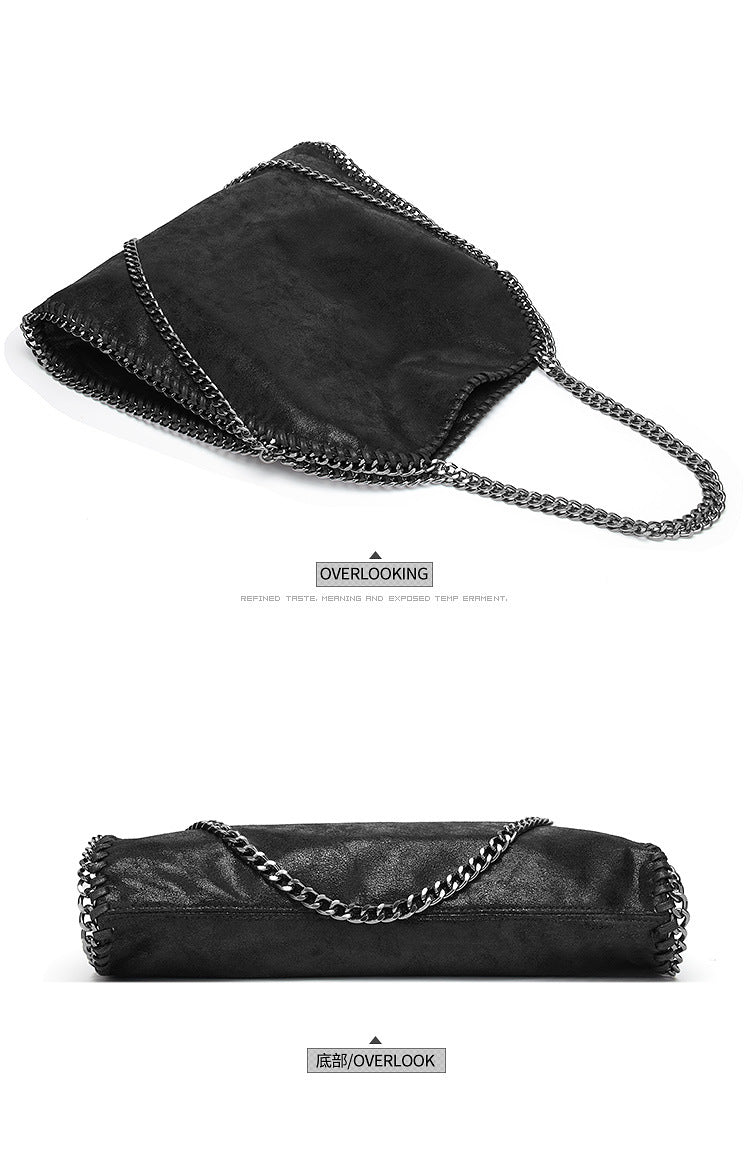 Aliexpress Foreign Trade 2025 New Chain Women's Bag Foldable Women's Shoulder Bag Factory Direct Sales Large Bag Wholesale