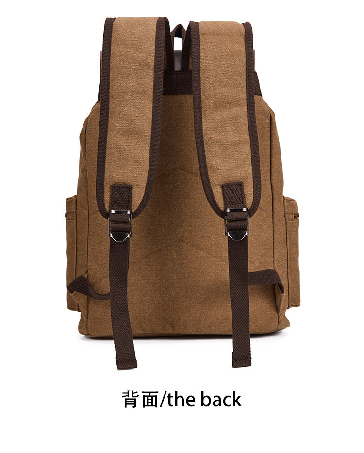 Canvas Tote Backpack, Computer Bag, Business Retro Style, Male College Style, Couple
