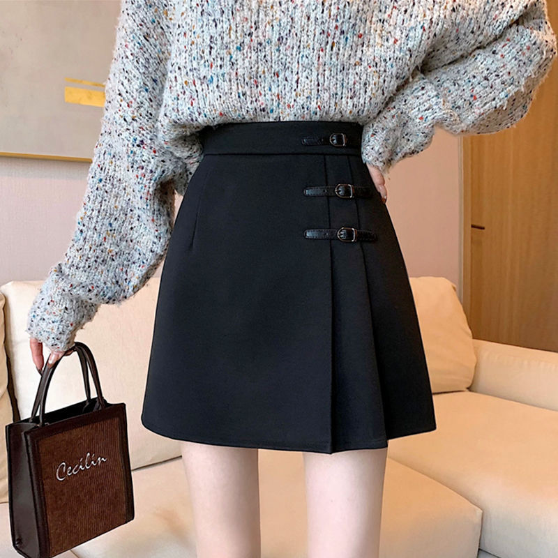 Pleated Skirt Summer Women's Asymmetrical Short Skirt Plus Size Fat Mm High Waist Hip Skirt Slimming Look Crotch-covering A-line Skirt