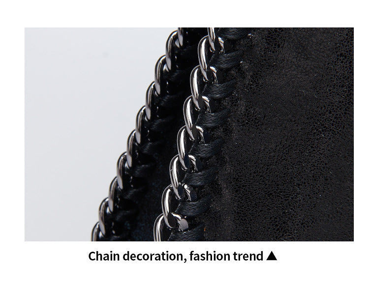 Aliexpress Foreign Trade 2025 New Chain Women's Bag Foldable Women's Shoulder Bag Factory Direct Sales Large Bag Wholesale