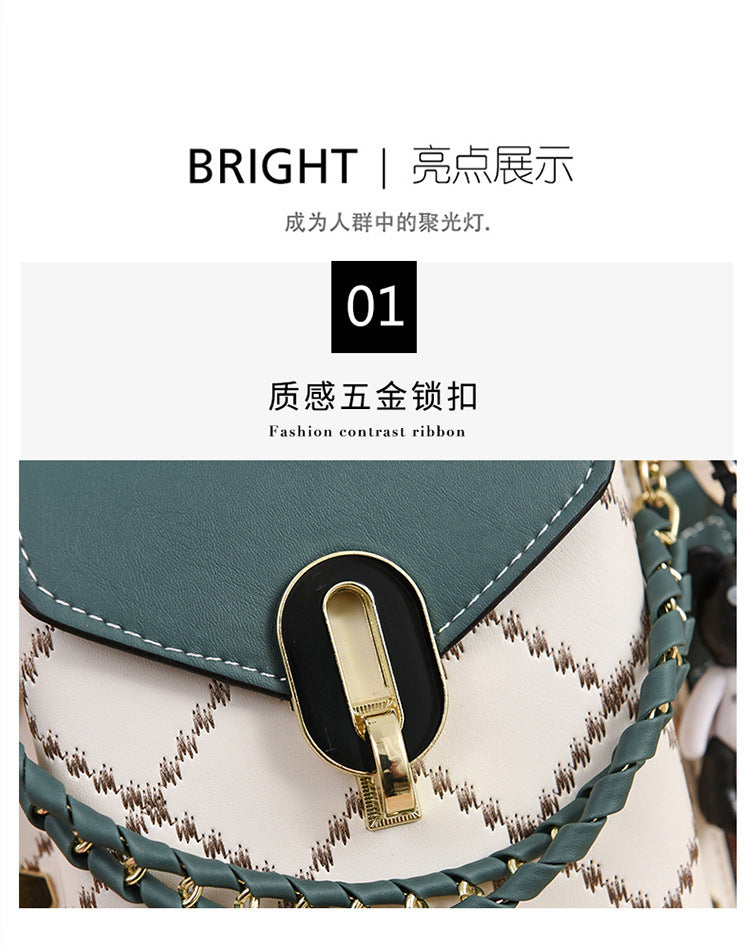 Summer Korean Style Simple Small Square Bag Fashionable Versatile Shoulder Crossbody Bag Trendy Mini Mobile Phone Bag Women's Bag Wholesale