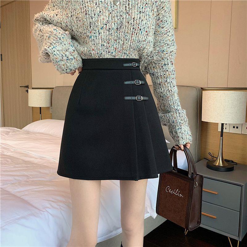 Pleated Skirt Summer Women's Asymmetrical Short Skirt Plus Size Fat Mm High Waist Hip Skirt Slimming Look Crotch-covering A-line Skirt
