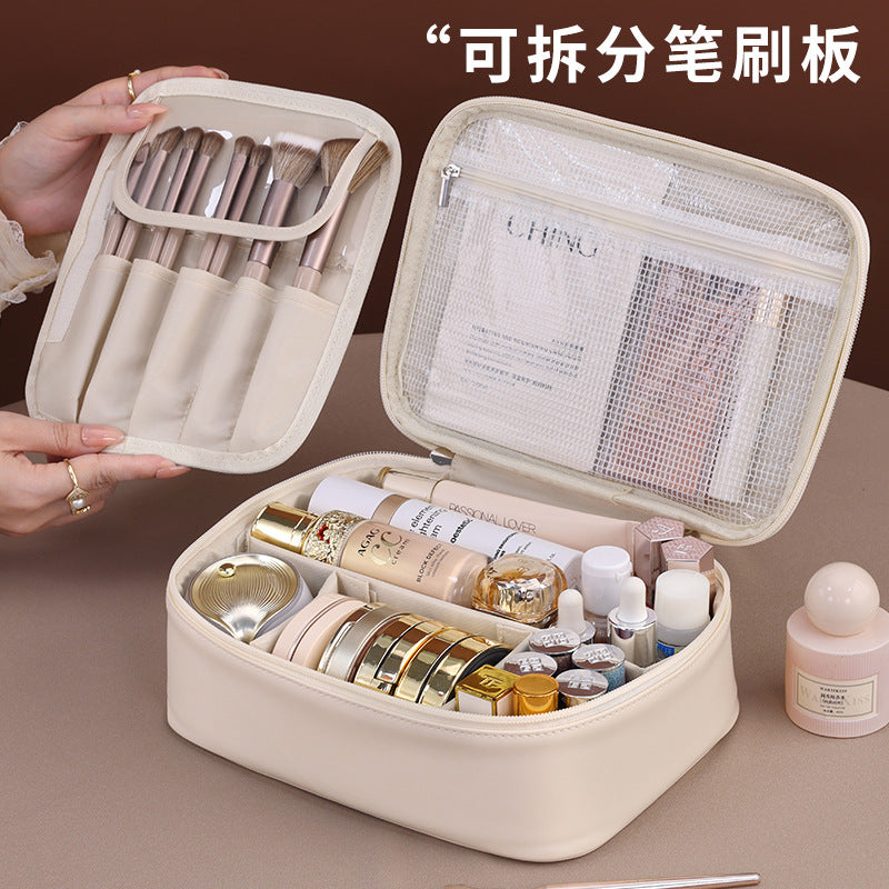 Cross-border New Products Split Cosmetic Bag Large Capacity Advanced Sense Multifunctional Cosmetic Storage Bag Niche Design
