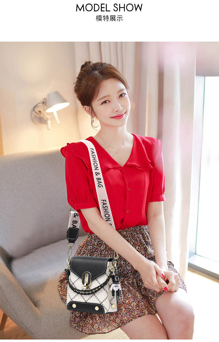 Summer Korean Style Simple Small Square Bag Fashionable Versatile Shoulder Crossbody Bag Trendy Mini Mobile Phone Bag Women's Bag Wholesale