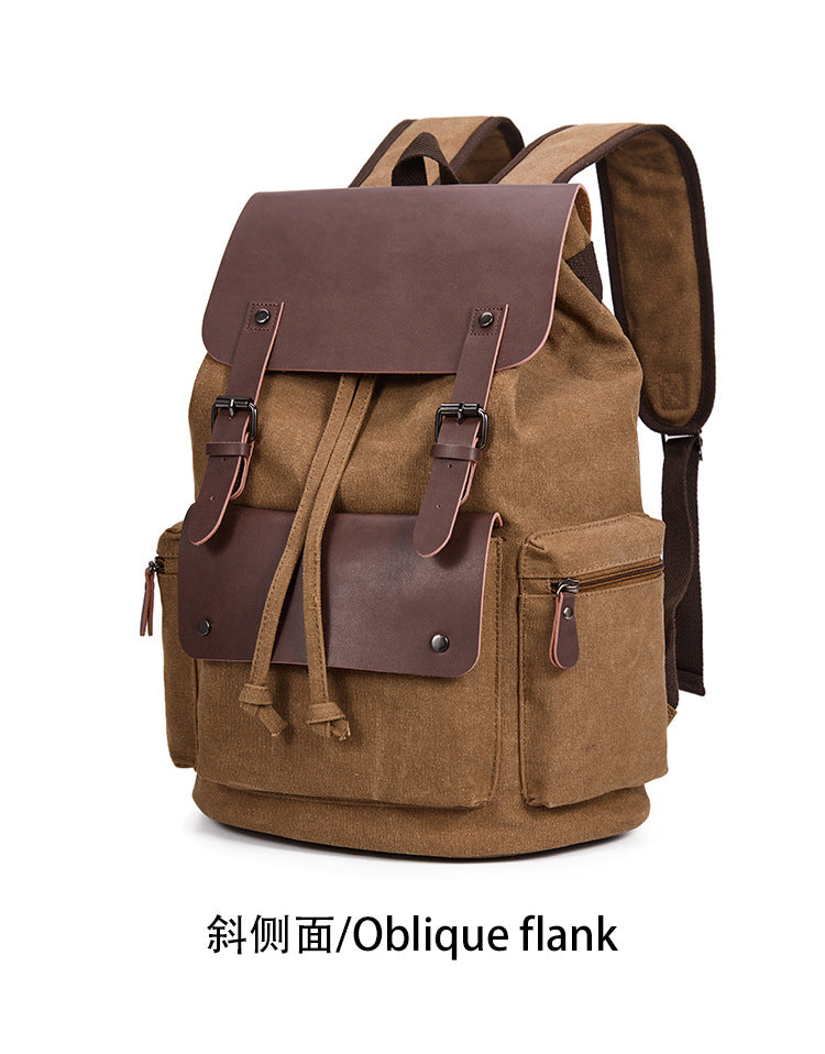 Canvas Tote Backpack, Computer Bag, Business Retro Style, Male College Style, Couple