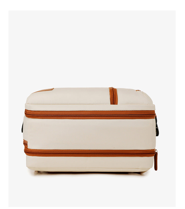 Backpack Expandable 15.6inch Business Backpack Multifunctional Casual Travel Backpack Contrast Color Student School Bag