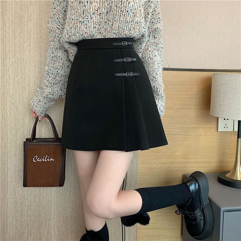 Pleated Skirt Summer Women's Asymmetrical Short Skirt Plus Size Fat Mm High Waist Hip Skirt Slimming Look Crotch-covering A-line Skirt