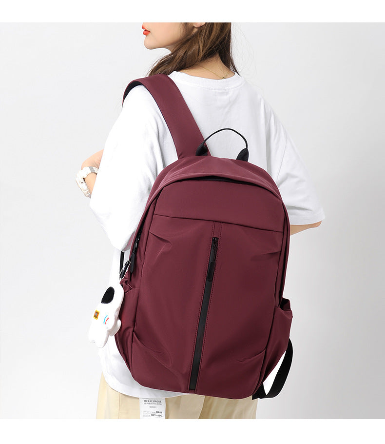 New Foreign Trade Style Simple Casual Backpack, Unisex, Lightweight Travel Backpack, Suitable for College Students, Computer Bag