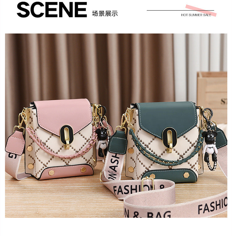 Summer Korean Style Simple Small Square Bag Fashionable Versatile Shoulder Crossbody Bag Trendy Mini Mobile Phone Bag Women's Bag Wholesale