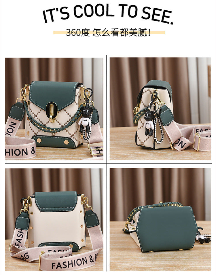 Summer Korean Style Simple Small Square Bag Fashionable Versatile Shoulder Crossbody Bag Trendy Mini Mobile Phone Bag Women's Bag Wholesale