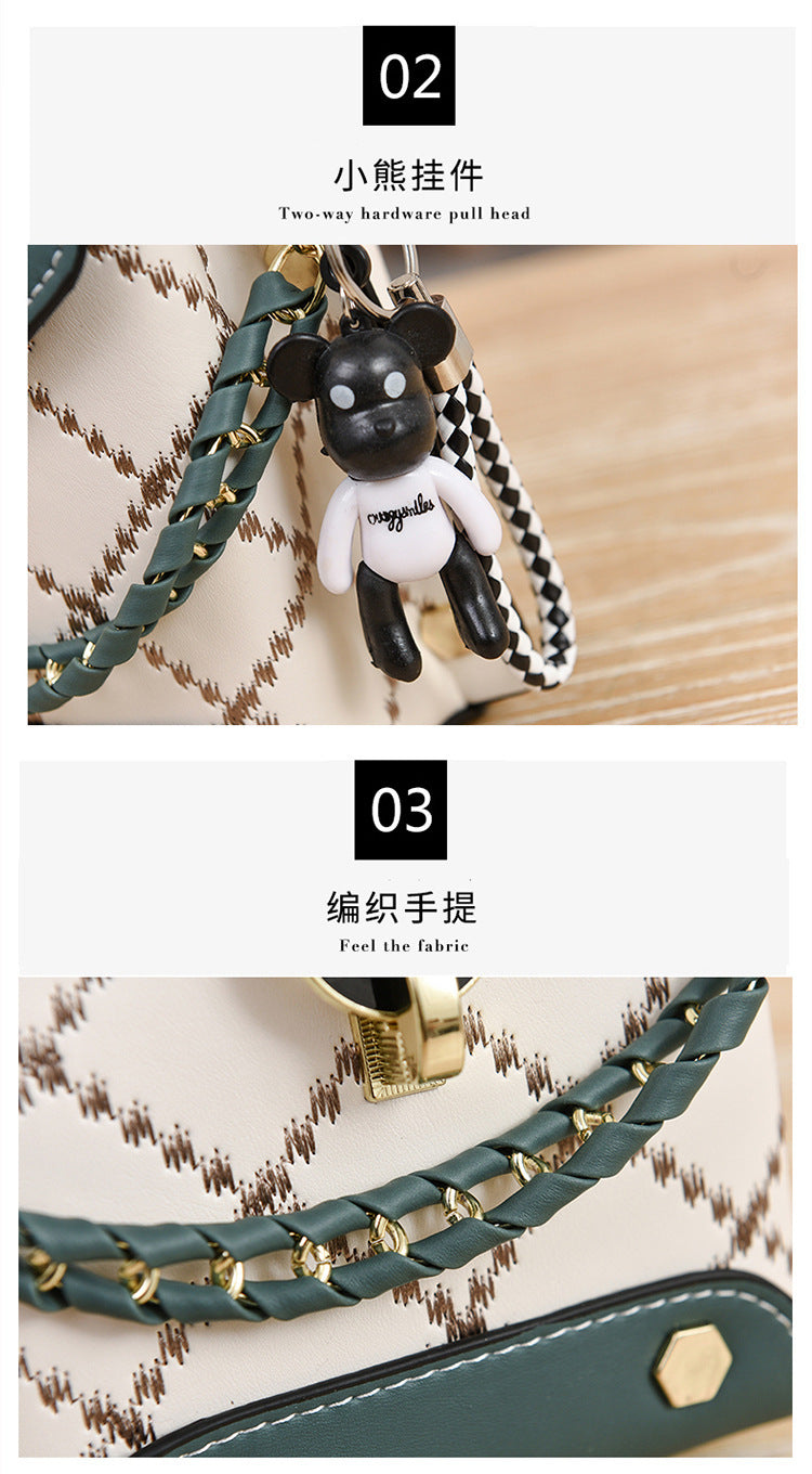 Summer Korean Style Simple Small Square Bag Fashionable Versatile Shoulder Crossbody Bag Trendy Mini Mobile Phone Bag Women's Bag Wholesale