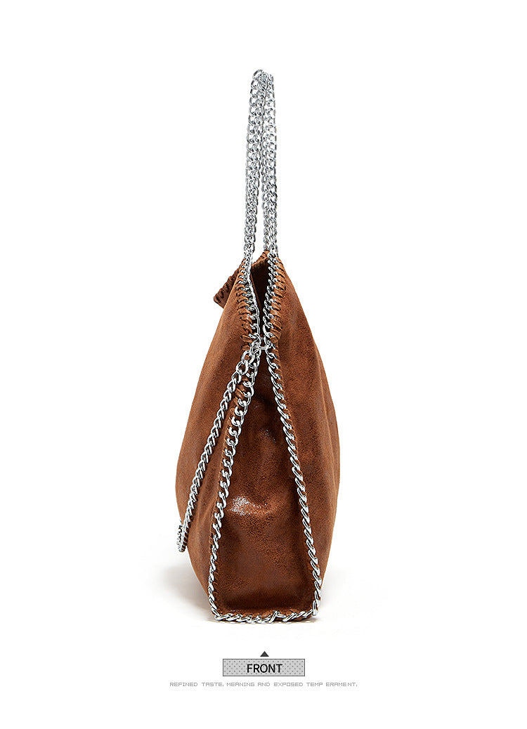 Aliexpress Foreign Trade 2025 New Chain Women's Bag Foldable Women's Shoulder Bag Factory Direct Sales Large Bag Wholesale