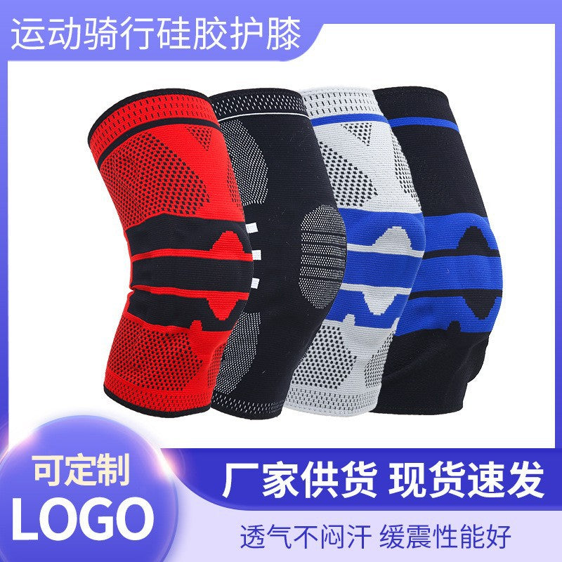 Protector Riding Silicone Sports Knee Pads Spring Support Outdoor Adult Basketball Mountaineering Running Knee Pads