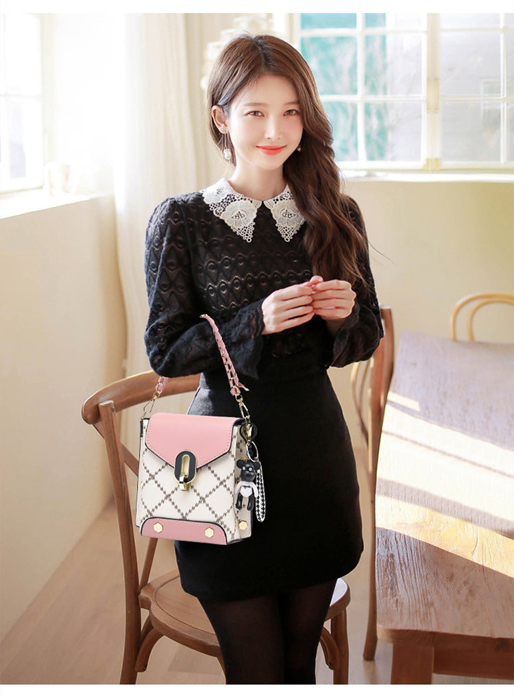 Summer Korean Style Simple Small Square Bag Fashionable Versatile Shoulder Crossbody Bag Trendy Mini Mobile Phone Bag Women's Bag Wholesale