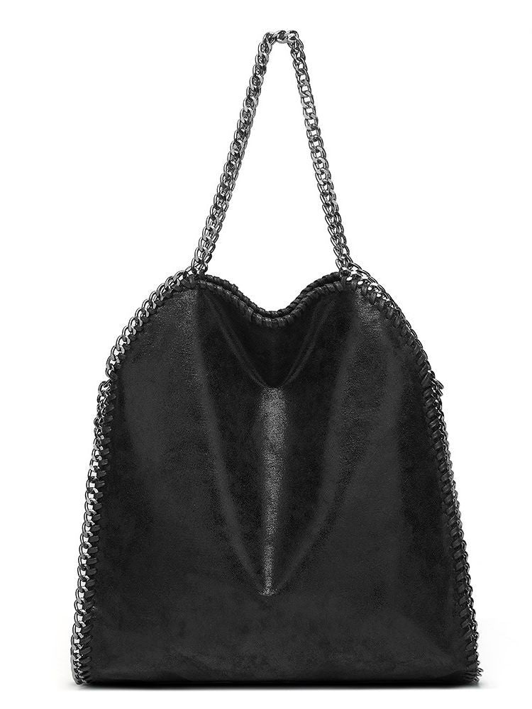 Aliexpress Foreign Trade 2025 New Chain Women's Bag Foldable Women's Shoulder Bag Factory Direct Sales Large Bag Wholesale