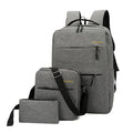Cross-Border Wholesale Laptop Backpack, Backpack, Casual Three-Piece Gift, Casual School Bag, Men's and Women's Backpack