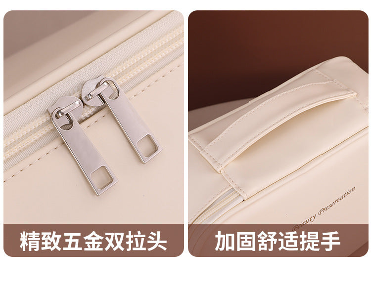 Cross-border New Products Split Cosmetic Bag Large Capacity Advanced Sense Multifunctional Cosmetic Storage Bag Niche Design