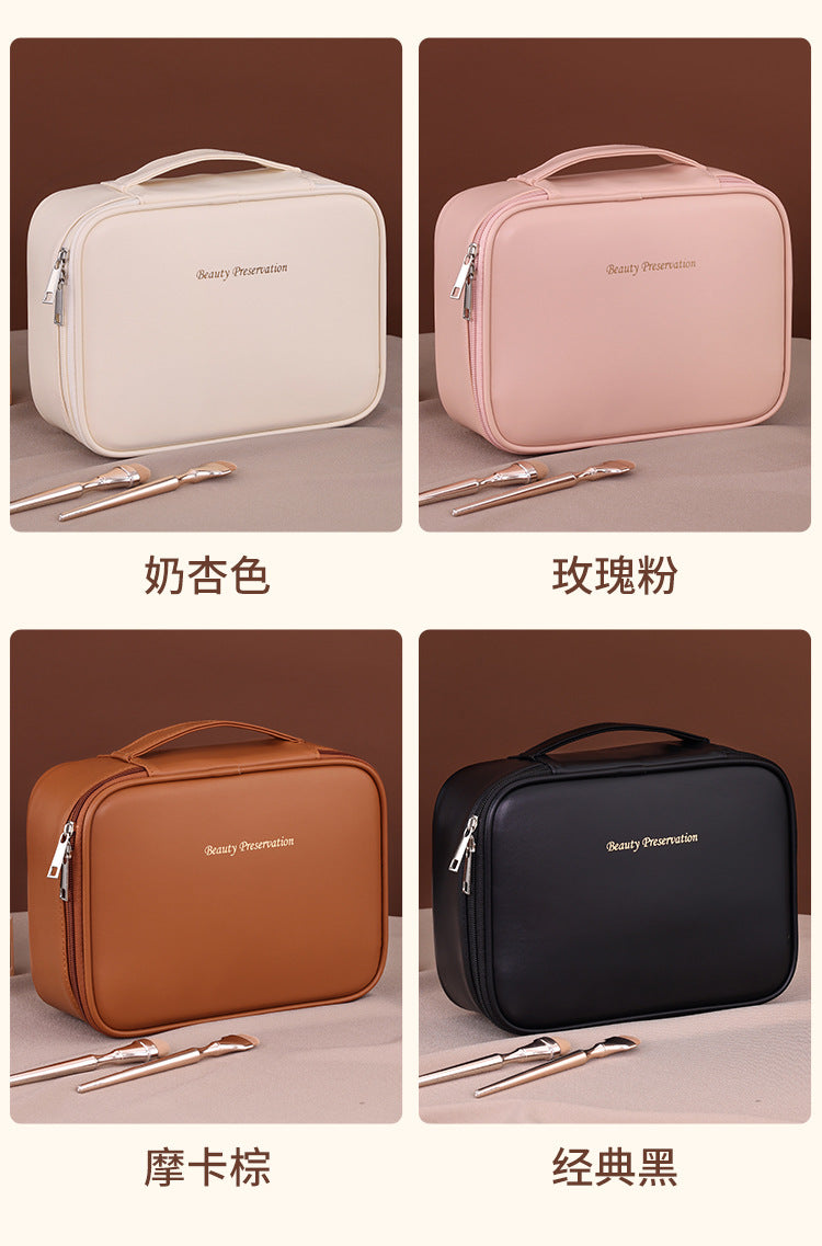 Cross-border New Products Split Cosmetic Bag Large Capacity Advanced Sense Multifunctional Cosmetic Storage Bag Niche Design