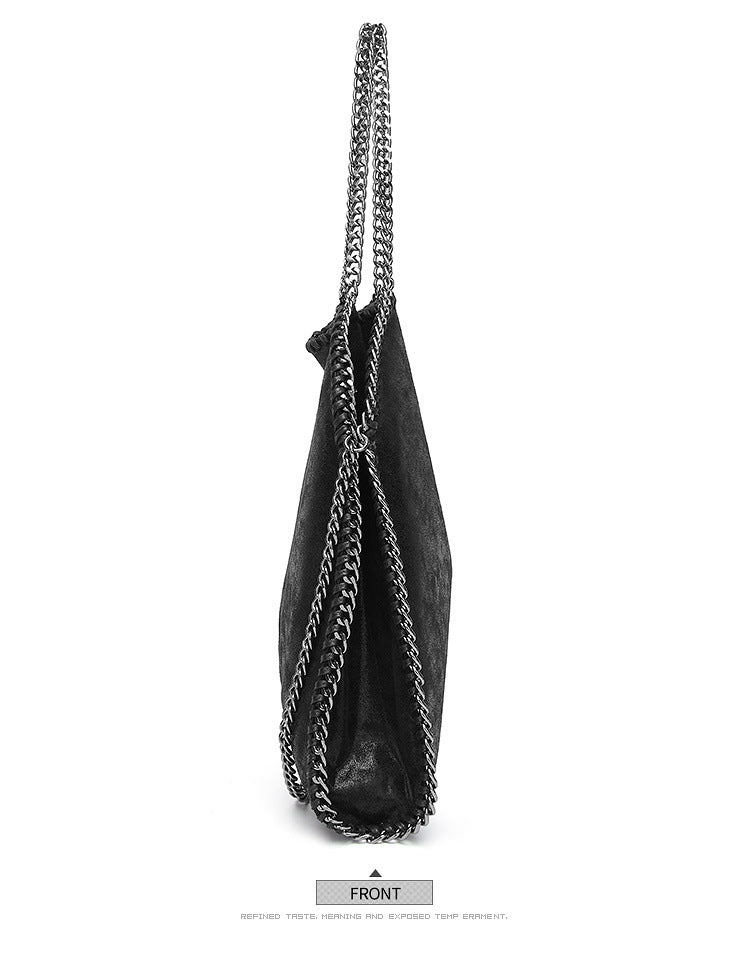 Aliexpress Foreign Trade 2025 New Chain Women's Bag Foldable Women's Shoulder Bag Factory Direct Sales Large Bag Wholesale
