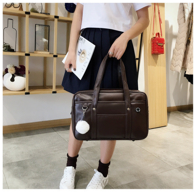 New Japanese Japanese Orthodox JK Dress Bag Single Shoulder PU Women's Simple Comic-Con Student Leisure Crossbody Bag College