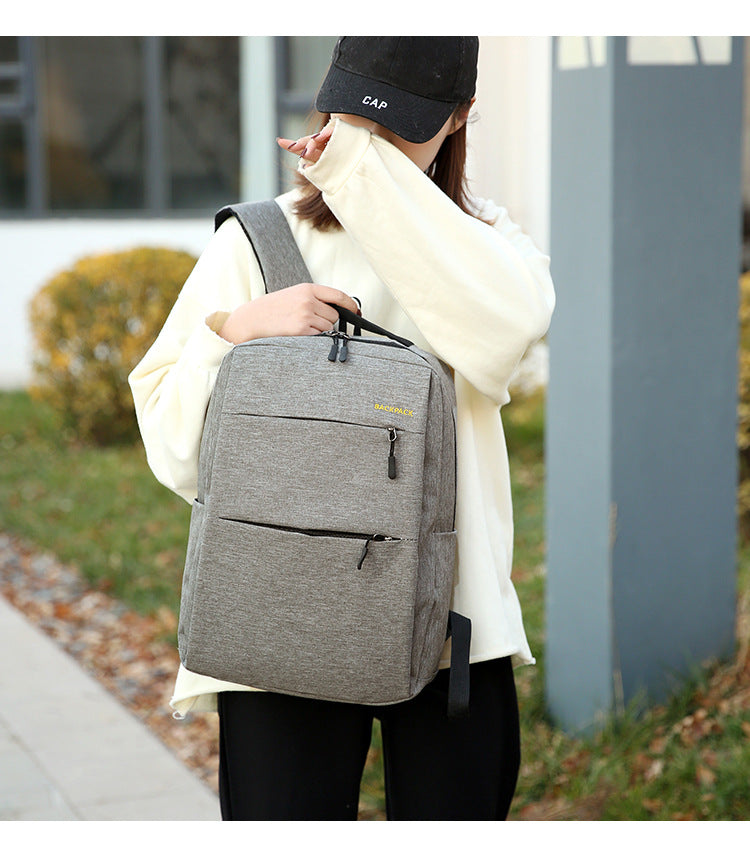 Cross-Border Wholesale Laptop Backpack, Backpack, Casual Three-Piece Gift, Casual School Bag, Men's and Women's Backpack