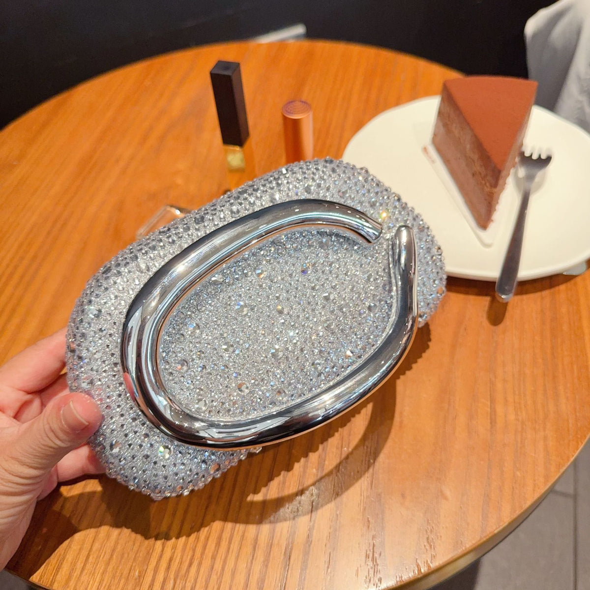 European and American Cross-Border Trendy Classic Round Box Clutch Bag Evening Bag Acrylic Bag Retro Metal Handle Single Shoulder Crossbody