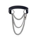Temperature-variable light-variable luminous cowhide collar female m collar y2k wind Choker neckband unisex high-grade necklace