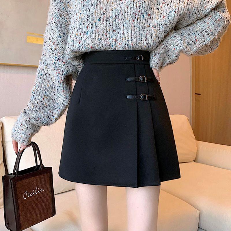 Pleated Skirt Summer Women's Asymmetrical Short Skirt Plus Size Fat Mm High Waist Hip Skirt Slimming Look Crotch-covering A-line Skirt