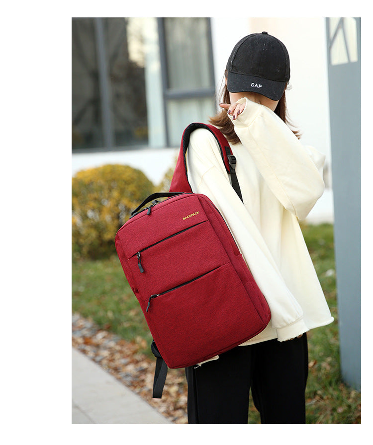 Cross-Border Wholesale Laptop Backpack, Backpack, Casual Three-Piece Gift, Casual School Bag, Men's and Women's Backpack