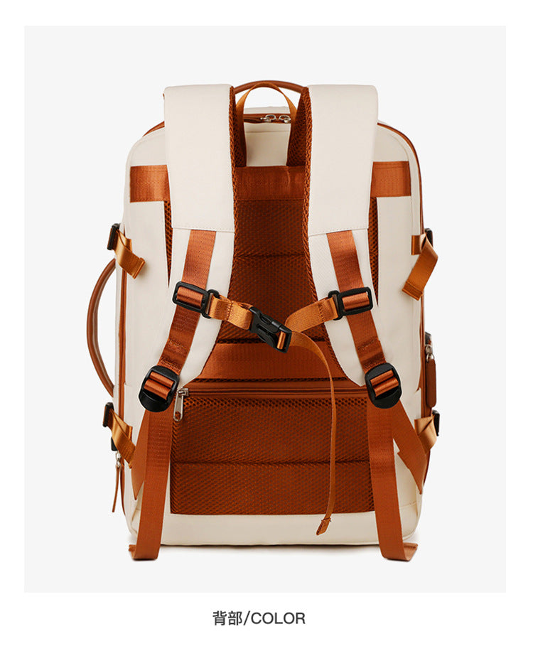 Backpack Expandable 15.6inch Business Backpack Multifunctional Casual Travel Backpack Contrast Color Student School Bag