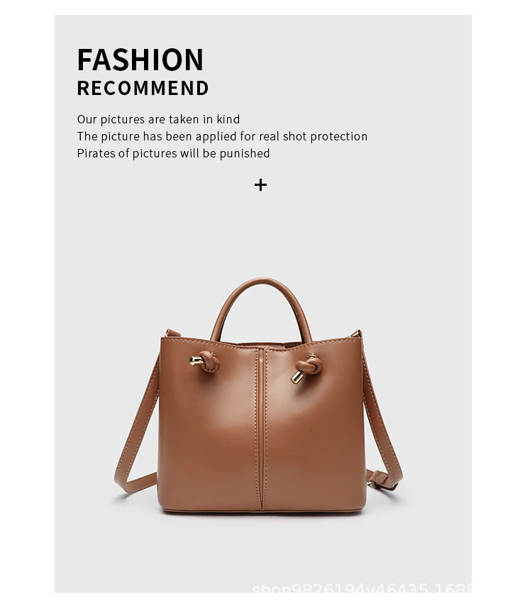 Zr's Same Style Bag, New Women's Bag, Urban Casual Satchel Crossbody Bag, Niche Design Casual Bucket Bag, Dropshipping