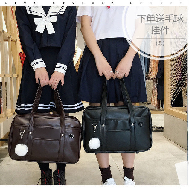 New Japanese Japanese Orthodox JK Dress Bag Single Shoulder PU Women's Simple Comic-Con Student Leisure Crossbody Bag College