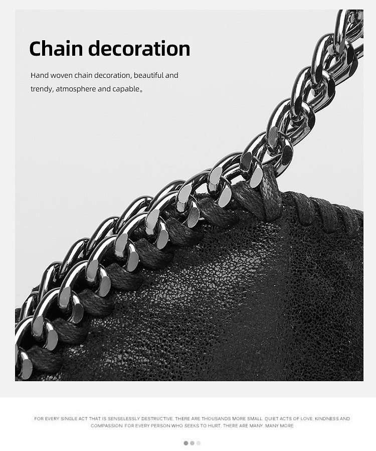 Aliexpress Foreign Trade 2025 New Chain Women's Bag Foldable Women's Shoulder Bag Factory Direct Sales Large Bag Wholesale