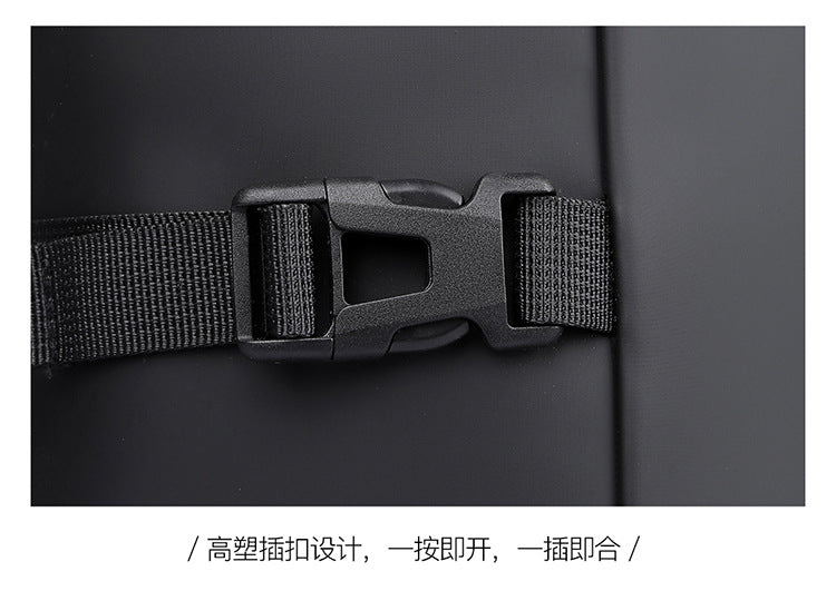 2025 Summer Cross-Border Backpack Men's Roll-Top Business Computer Bag Work Commuting Leisure Travel Backpack Fashion Trend