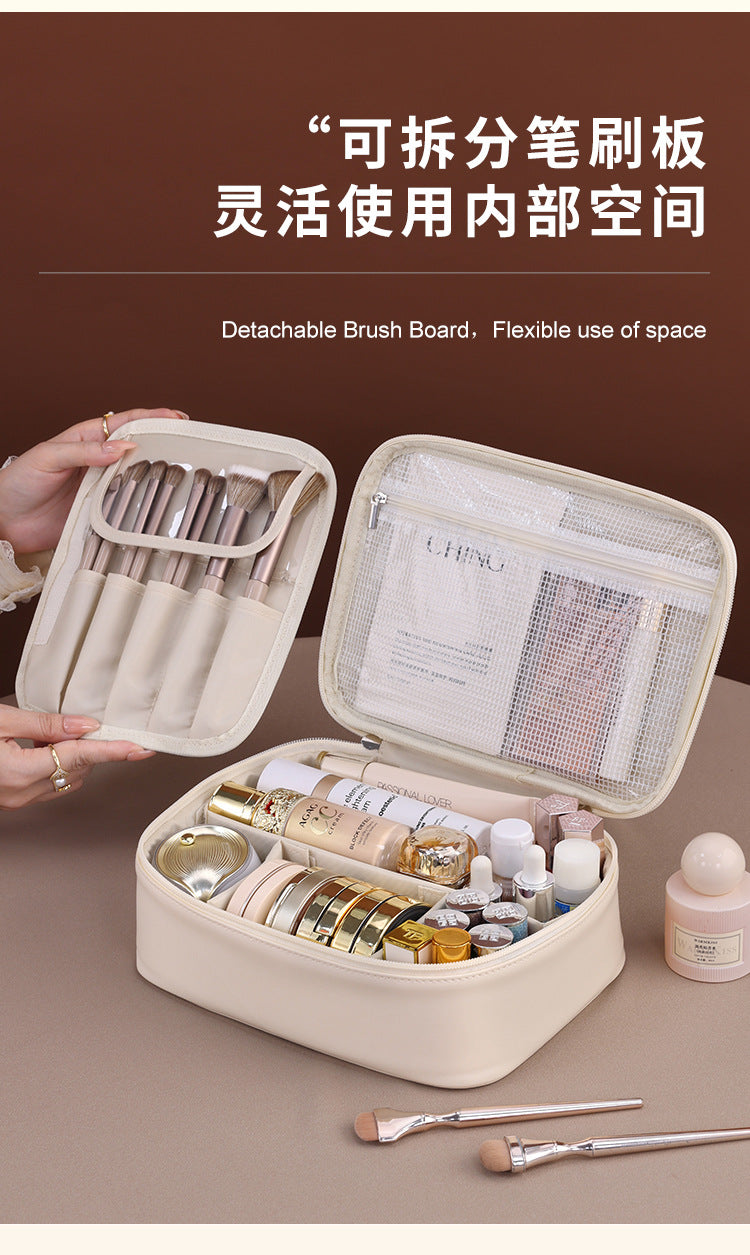 Cross-border New Products Split Cosmetic Bag Large Capacity Advanced Sense Multifunctional Cosmetic Storage Bag Niche Design